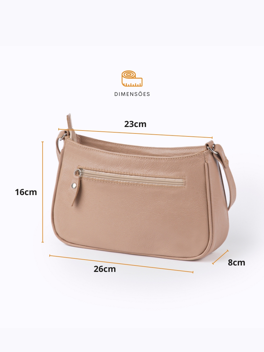 Bolsa De Couro Mary Nude Magon Couros